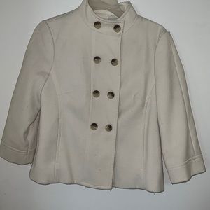 Banana republic size 4/6 cream button jacket